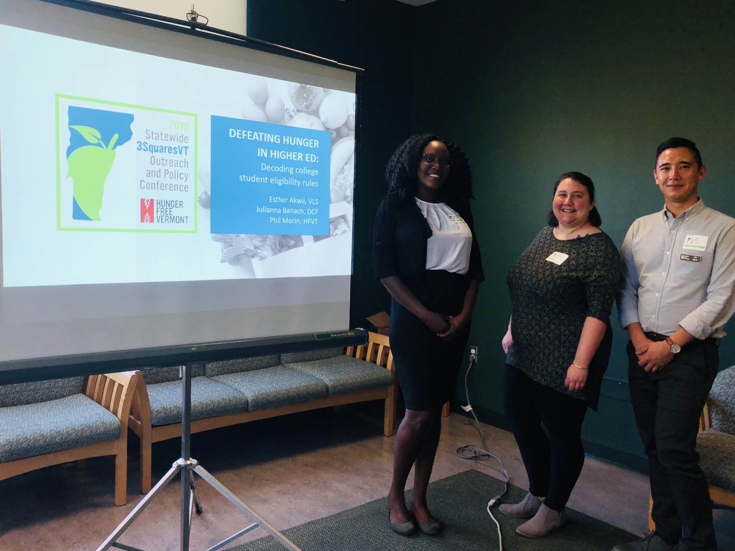 Esther Akwii and colleagues at a conference.